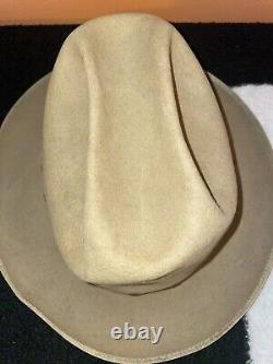 Vintage 50s Stetson Beaver Hat Royal Stetson Open Road Style Sz 7 3/8 VERY RARE