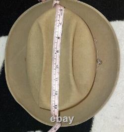 Vintage 50s Stetson Beaver Hat Royal Stetson Open Road Style Sz 7 3/8 VERY RARE