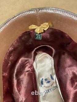 Vintage 50s Stetson Beaver Hat Royal Stetson Open Road Style Sz 7 3/8 VERY RARE