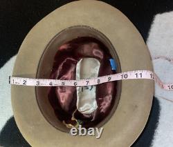 Vintage 50s Stetson Beaver Hat Royal Stetson Open Road Style Sz 7 3/8 VERY RARE