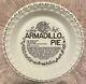 Vintage Armadillo Pie Recipe Ceramic Dish USA Royal China Co. 11 Very Rare