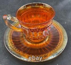 Vintage Carnival Very Rare Imperial Optic & Button Cup & Saucer Iron Cross