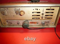 Vintage Courier Royale Tube Type Cb Base Radio Very Rare With Stock Microphone