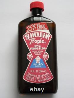Vintage Hawaiian Tropic Tanning Oil Royal Triple Rich Blend Oil Bnos! Very Rare
