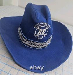 Vintage Kansas City Royals Mlb Baseball 1980s Western Cowboy Hat Very Rare