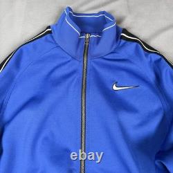 Vintage Nike 90's Nylon TrackSuit Pants Jacket Swoosh Logo Very Rare Penny Royal