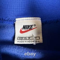 Vintage Nike 90's Nylon TrackSuit Pants Jacket Swoosh Logo Very Rare Penny Royal