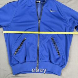Vintage Nike 90's Nylon TrackSuit Pants Jacket Swoosh Logo Very Rare Penny Royal