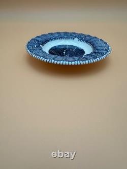 Vintage RARE Very Unusual Royal China Blue & White Abraham Lincoln Ashtray 6