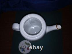 Vintage ROYAL WORCESTER Fine Porcelain PERSHORE 5 Cup Teapot Very Rare