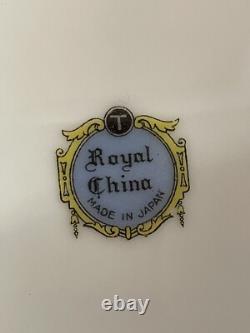 Vintage Royal China Japan Flowers / Very Rare / 71pcs