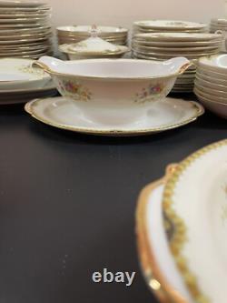 Vintage Royal China Japan Flowers / Very Rare / 71pcs