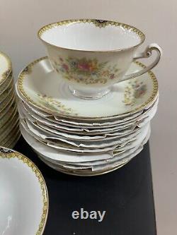 Vintage Royal China Japan Flowers / Very Rare / 74pcs