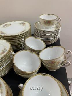 Vintage Royal China Japan Flowers / Very Rare / 74pcs