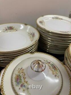 Vintage Royal China Japan Flowers / Very Rare / 74pcs