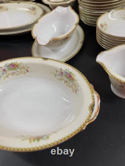 Vintage Royal China Japan Flowers / Very Rare / 74pcs