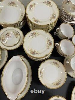 Vintage Royal China Japan Flowers / Very Rare / 74pcs
