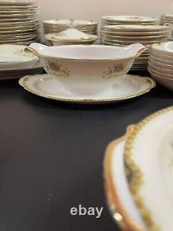 Vintage Royal China Japan Flowers / Very Rare / 74pcs