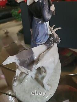 Vintage Royal Copenhagen Girl with Goats Figurine 9 #694 Very Rare