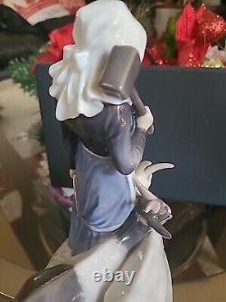 Vintage Royal Copenhagen Girl with Goats Figurine 9 #694 Very Rare