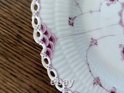 Vintage Royal Copenhagen Gold-Plated Dinner Burgundy Full Lace 9 7/8 Very Rare Vintage Royal Copenhagen Gold-Plated Dinner Burgundy Full Lace 9 7/8 Very Rare