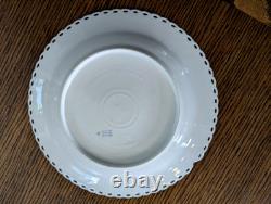 Vintage Royal Copenhagen Gold-Plated Dinner Burgundy Full Lace 9 7/8 Very Rare