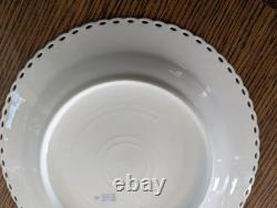 Vintage Royal Copenhagen Gold-Plated Dinner Burgundy Full Lace 9 7/8 Very Rare