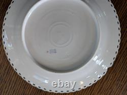 Vintage Royal Copenhagen Gold-Plated Dinner Burgundy Full Lace 9 7/8 Very Rare
