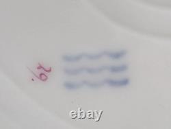 Vintage Royal Copenhagen Gold-Plated Dinner Burgundy Full Lace 9 7/8 Very Rare