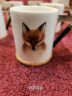 Vintage Royal Doulton Reynald The Fox Demitasse Set Very Rare Large Set