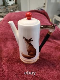 Vintage Royal Doulton Reynald The Fox Demitasse Set Very Rare Large Set