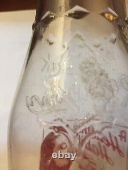 Vintage Royal Oak Dairy Milk Bottle Very Rare Pyro Embossed