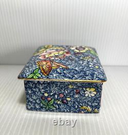 Vintage Royal Winton Chintz Grimwades England Porcelain Trinket Box Very Rare