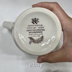 Vintage Royal Winton English Fern Pattern Creamer and Open Sugar Bowl VERY RARE
