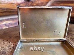 Vintage Russian Imperial Silver Cigarette Case 84EW Very Rare! 181 Grams