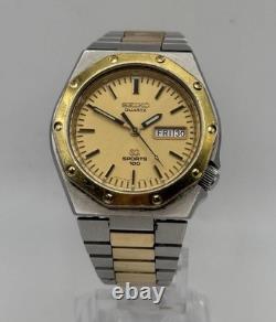 Vintage Seiko Sports 100'Royal Oak' Men's Watch 40mm 7546 7030 VERY RARE 1979