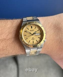 Vintage Seiko Sports 100'Royal Oak' Men's Watch 40mm 7546 7030 VERY RARE 1979