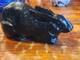 Vintage Summit Black Milk Glass Rabbit Pat-March 9 1886 Collectors Very Rare