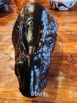 Vintage Summit Black Milk Glass Rabbit Pat-March 9 1886 Collectors Very Rare