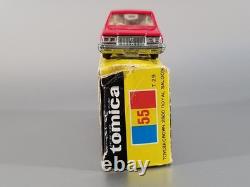 Vintage TOMY Tomica 55 Toyota Crown 2800 Royal Saloon / Japan / Very Rare Red