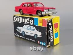 Vintage TOMY Tomica 55 Toyota Crown 2800 Royal Saloon / Japan / Very Rare Red