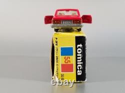 Vintage TOMY Tomica 55 Toyota Crown 2800 Royal Saloon / Japan / Very Rare Red