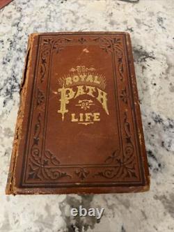 Vintage The Royal Path of Life by T. L. Haines 1881 Leather Very Rare