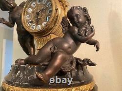 Vintage VERY RARE Imperial Marble, Brass, Bronze Clock with Cherubs. Made In Italy