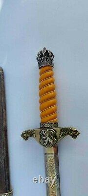 Vintage Very Rare Kingdom Of Bulgaria Royal Officer's Dirk / King Boris