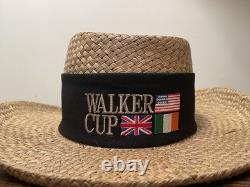 Vintage Walker Cup 2001 Golf Straw Hat Imperial Ocean Forest-New- VERY RARE