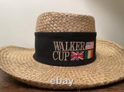 Vintage Walker Cup 2001 Golf Straw Hat Imperial Ocean Forest-New- VERY RARE