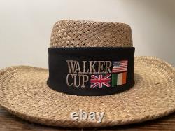 Vintage Walker Cup 2001 Golf Straw Hat Imperial Ocean Forest-New- VERY RARE