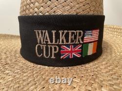 Vintage Walker Cup 2001 Golf Straw Hat Imperial Ocean Forest-New- VERY RARE