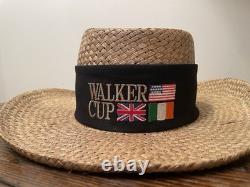 Vintage Walker Cup 2001 Golf Straw Hat Imperial Ocean Forest-New- VERY RARE